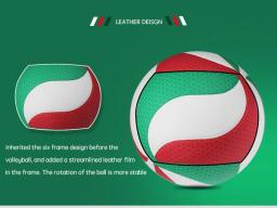 Bola de Voleibol Oficial de Tamanho Fundido com Saco, Voleibol de Tamanho Oficial, Andebol de Treinamento e Combinação, Tipo Flagship, Original, V5M5000 - Image 6