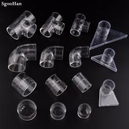 1pc 20/25/32/40/50mm aquário tanque de peixes plexiglass acrílico tubo de junção reta casa diy tanque de água pmma tubo cotovelo t conector - Image 1