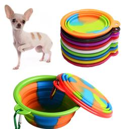 Tigela de estimação camuflagem com fivela Recipiente de comida de água Alimentador para cães pequenos Garrafa de cachorro 9 cores - Image 1