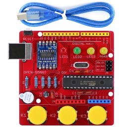 OPEN-SMART Desenvolvimento Módulo Board, CH340 Driver com Buzzer LED Botão, compatível para Arduino, vermelho, DIY, ATmega328P - Image 1