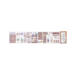 Fita adesiva decorativa de flores Washi, flores, retrô, pequenas coisas, suprimentos para Scrapbooking, diários, planejadores, bricolage Artes Artesanato - Image 5