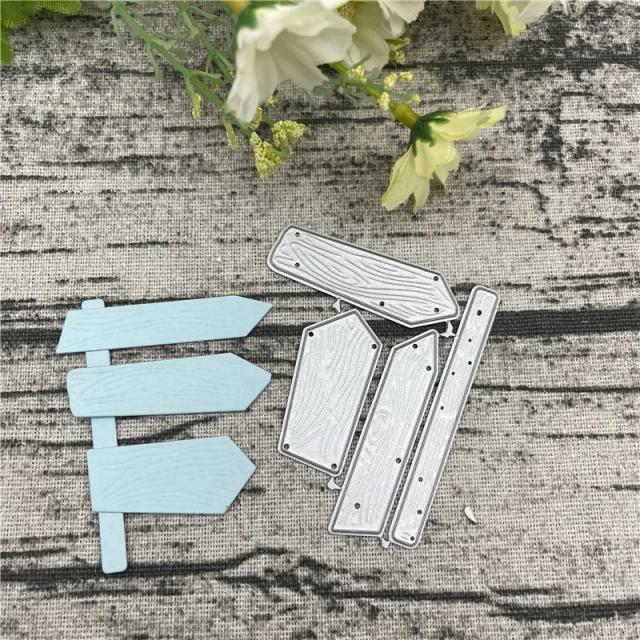 Molde de Corte de Metal para Criar Indicadores de Chegada e Estênceis de Flores e Folhas para Álbum de Recortes e Cartões DIY