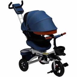 Pedal de triciclo infantil de poltrona dobrável, carrinho de bebê giratório, bicicleta leve, 2 em 1 triciclo, 1-3-6 anos de idade, 2020 - Image 2