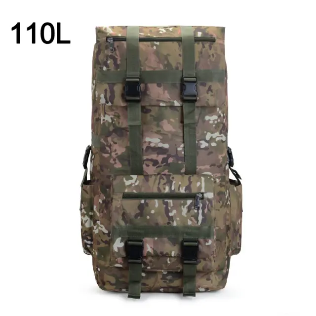 Mochila Multiuso de 110L para Caminhadas, Acampamento e Escalada Masculina