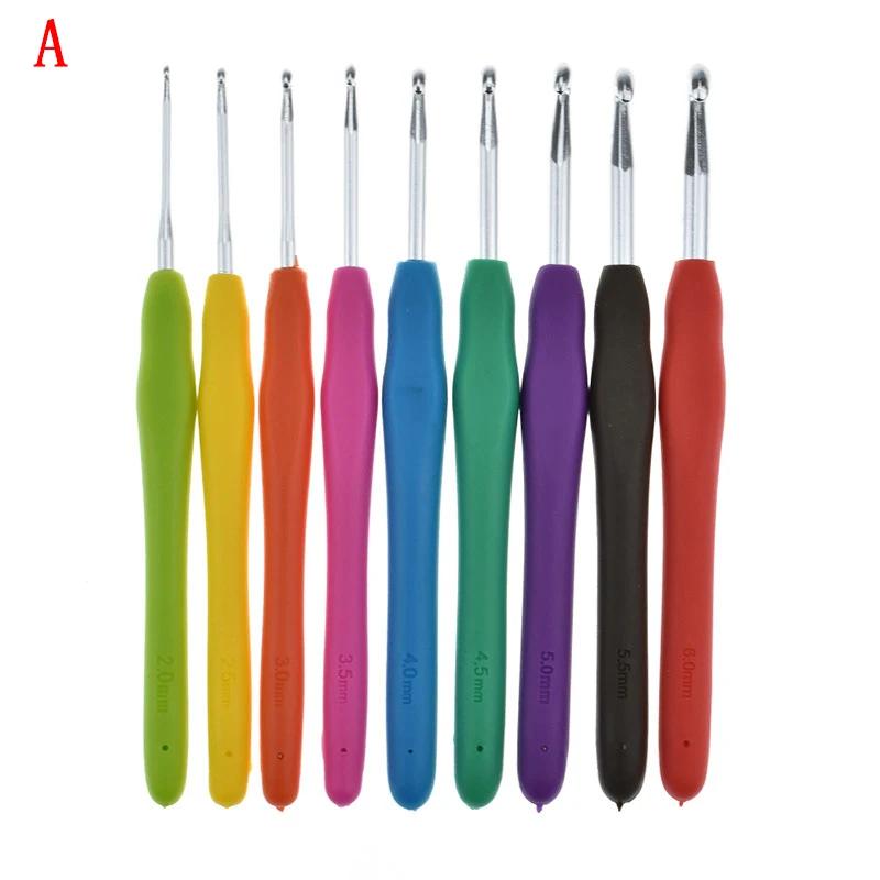 Conjunto de agulhas de crochê com 11 estilos, agulhas de tricô, conjunto de ferramentas de costura, tesoura calibre para tricô, gancho para tricô com estojo - Image 1