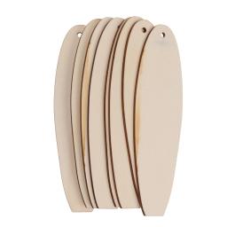 8 peças em mdf madeira placa de surfe formato recortes para artesanato decoração etiquetas diy - Image 5