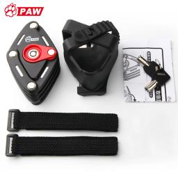 PaW-Bloqueio de bicicleta dobrável, Heavy Duty Cadeado Cabo Cadeia, Bloqueio da motocicleta, forte segurança, anti-roubo, 2 Chaves - Image 5