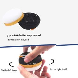 Lanterna led portátil para camping, luz tenda ao ar livre com 5 modos, gancho retrátil para mochila, caminhadas, lâmpada de emergência doméstica - Image 3