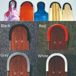Skate u forma rubbe deck guardas anti-colisão tira pára-choques protetor de colisão para longboard dança placa acidente tira de borracha - Image 1