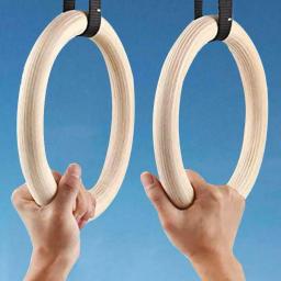Anéis de madeira interiores para exercício, fitness, ginástica, ferramenta de treinamento esportivo, 28mm, 32mm, quente - Image 1