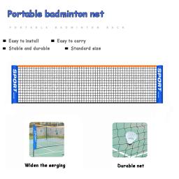 Fácil Configuração Portátil Badminton Net, Rede de Voleibol para Tênis, Picking Training, Indoor e Outdoor Sports, Badminto Tennis Mesh - Image 5
