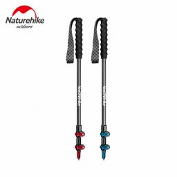 Naturehike-Outdoor Ultraleve Walking Stick, Portable Caminhadas Fibras de Carbono, Trekking Poles, Seção 3, Outer Lock Stick, Ski Stick - Image 1