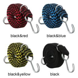 Nova faixa fixa elásticos bicicletas de borracha cordas amarrar bagagem corda cabo ganchos cinta de bicicleta bagagem rack de teto - Image 6