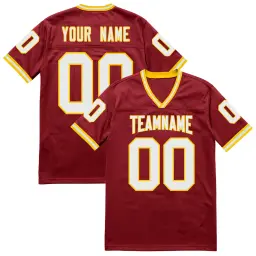 Personalizado personalizado camisa de futebol americano bordado nome da equipe número costurado camisa de futebol ao ar livre jogo rugby jérsei masculino - Image 1