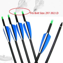 6 pçs caça besta tiro com arco para identificação bolt 6.2mm/7.6mm seta nocks interno para aceso nocks fibra de vidro carbono seta eixo diy - Image 6