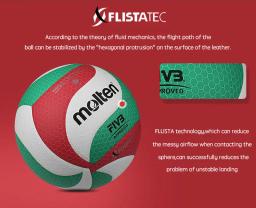 Bola de Voleibol Oficial de Tamanho Fundido com Saco, Voleibol de Tamanho Oficial, Andebol de Treinamento e Combinação, Tipo Flagship, Original, V5M5000 - Image 5