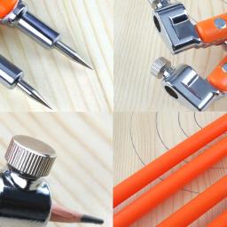 Profissional lápis compasso círculo linha marcação scriber calibre divisor ajustável para carpintaria decoração ferramentas - Image 5