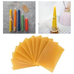 Folhas de cera de abelha para artesanato, 10 peças, faça você mesmo, criador de velas de mel, colmeia, folhas de fundação de apicultura - Image 6