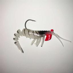 Simulação de camarão 12.5g, isca de pesca macia e luminosa, isca de truta artificial com cheiro de peixe e gancho único - Image 5