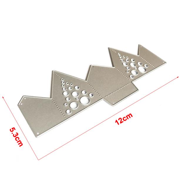 Flor Estrela Dobrada para Scrapbook - Corte de Metal, Stencil para Álbum de Fotos e Embossing em Papel DIY