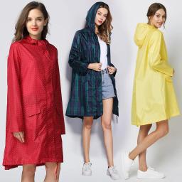 Ponchos de caminhada com capuz longo para homens e mulheres, capa de chuva à prova de vento, capa de chuva ao ar livre - Image 1