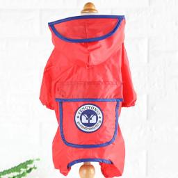 Reflexivo casaco de chuva pet cachorro impermeável à prova dwaterproof água macacão com capuz jaquetas à prova dsmall água pequeno cão ao ar livre roupas pet suprimentos - Image 5