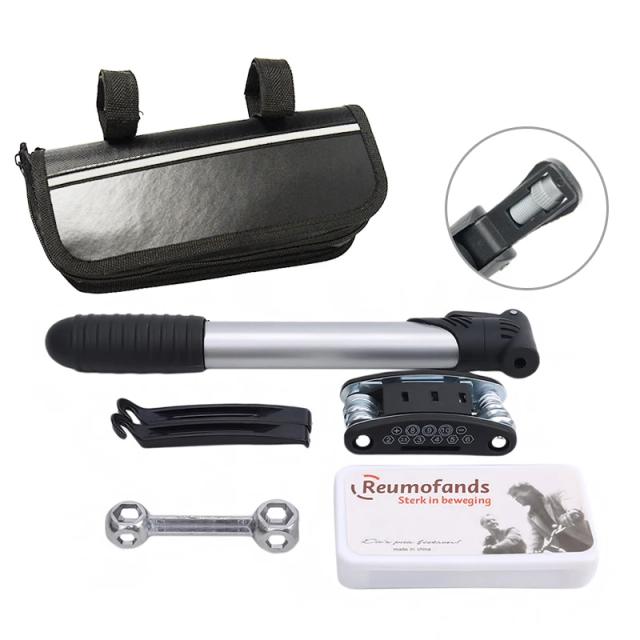 Kit Multifuncional para Ciclismo 16 em 1: Ferramentas, Acessórios e Primeiros Socorros para Aventuras ao Ar Livre