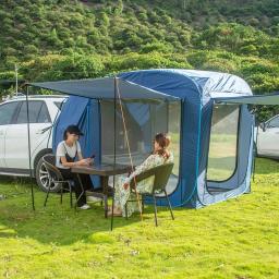Barraca traseira do carro impermeável e à prova de vento, pop up toldo, acampamento ao ar livre, caminhadas, pára-sol, passeio autônomo, tronco - Image 3