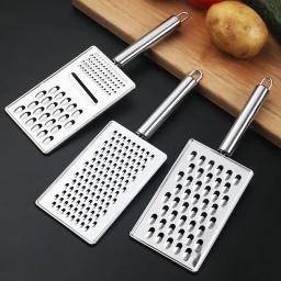 Ralador Multi-Funcional De Aço Inoxidável Com Alça, Descascador De Cenoura De Batata, Fatiador De Limão De Queijo, Triturador De Alimentos, Gadgets De Cozinha - Image 2