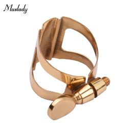 Muslady-Ligadura Durável para Saxofone Soprano, Ajuste de Parafuso Único, Alto, Tenor, Saxofone Soprano Boquilha, Compacto - Image 1