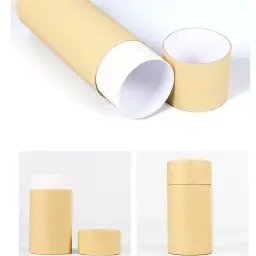 Latas de papel kraft personalizadas, tubo de papelão para camiseta cilíndrica, presente, chá, vinho tinto, mouse, caixa de embalagem - Image 4