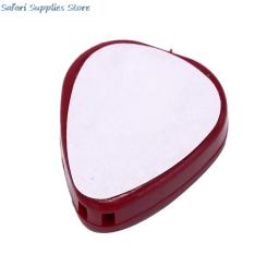 Conjunto 6pcs suporte para guitarra, acessórios de plástico com formato de coração caixa de palheta cor aleatória - Image 5