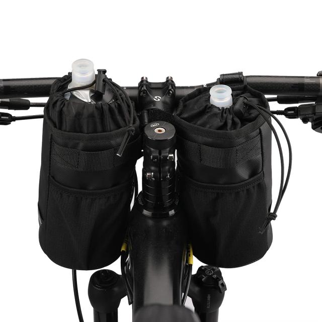 Saco de Transporte Isolado para Bicicleta Rhinowalk com Garrafa de Água e Acessórios para Ciclismo e Equitação - Conjunto com 2 Peças