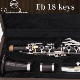 Clarinete profissional de madeira efeito, 18 chaves, clarinete, banhado a prata, e, tom doce - Image 3