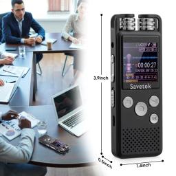 Voz profissional ativado gravador de voz de áudio digital 8gb 16gb 32g caneta usb non-stop 80hr gravação pcm suporte tf-card - Image 6