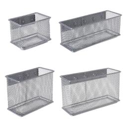 Cesta magnética de malha de arame para geladeira, durável, caixa de armazenamento, organizador de maquiagem, canetas, armazenamento de material de escritório - Image 1