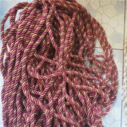 Corda De Nylon Torcida Três Fios De Fio De Ouro Portátil Diy Handmade Cord Para Acessórios De Vestuário Embalagem Trançada Decorativa - Image 3