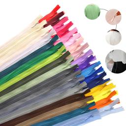 10 unidades/pacote 35cm 3 # colorido de alta qualidade invisível zíper bobina de náilon zíper para diy artesanato pano costura acessórios atacado - Image 4