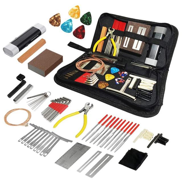 Kit Completo de Ferramentas para Manutenção e Limpeza de Guitarras Acústicas