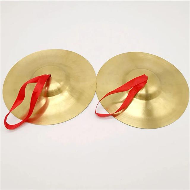 Dança com Pratos de Percussão em Metal - Adereços de 5cm, 9cm e 15cm (2 Peças)