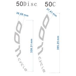 Adesivo de pneu de bicicleta, adesivos para rodas de bicicleta, decoração personalizada, decalques de ciclismo para freio a disco de 50 c - Image 2