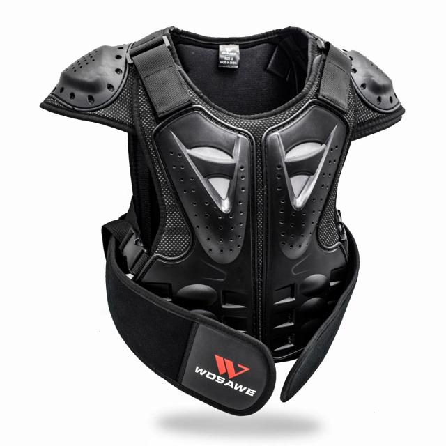 Jaqueta de Proteção WOSAWE-MTB para Crianças, Ideal para Esportes como Bicicleta, Snowboard e Hóquei, Tamanho 3-10 anos