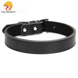 Couro Genuíno Durável Pet Dog Collar, Marrom, Preto, Vermelho, Laranja, Rosa, Verde, Azul, Cachorro, Coleira de Cão Grande, Tamanho XS, S, M, L, 1 Peça - Image 1