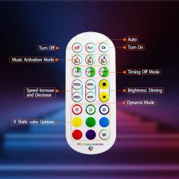 Fogos de artifício luzes de tira led festa decoração natal bluetooth wi fi controlador música ws2812b rgb lâmpada quarto casamento inteligente addres - Image 4