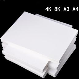 Cartão Handmade branco, pintura, papel de arte do esboço de DIY, A3, A4, cartão grosso, 200g, 4K, 8K - Image 1