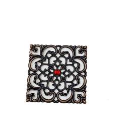 40mm 20 peças atacado ornamentos artesanato ornamentos ornamentos de ornamento ornamentos ocos, acessórios de joias, ornamentos de tom de bronze - Image 5