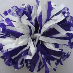 Cheerleader Pom Pom Poms, totalmente Shinny, 6 "Baton Handle, plástico laranja, compressão de cor personalizada, Video Show, 180g, 1 peça - Image 6