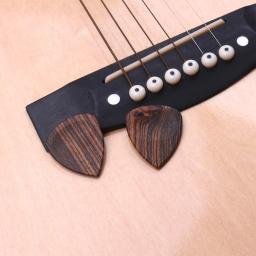 Palhetas de madeira para violão e guitarra, 2 peças, ferramenta musical, espessura profissional, acessórios para guitarra - Image 4