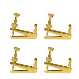 4 pçs/1 conjunto de cordas violoncelo ajustadores prata metal corda afinador fino instrumento musical peças reposição para 3/4 4/4 violoncelo - Image 1
