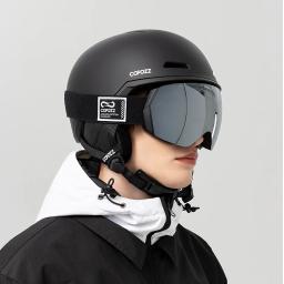 Copozz inverno esqui snowboard capacete meio coberto anti-impacto capacete de segurança ciclismo snowmobile esqui protetor para adultos e crianças - Image 6